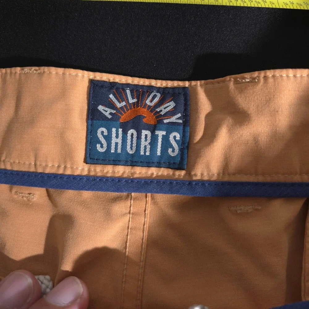 Faherty All Day Shorts Men's 38 Brown Stretch Lightweight Drawstring Golf Beach